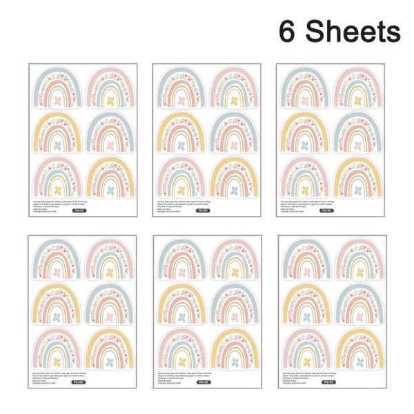 window stickers 6sheets removable kids room bedroom children colorful rainbow nursery accessories home decor classroom attractive
window stickers 6sheets removable kids room bedroom children colorful rainbow nursery accessories home decor classroom attractive