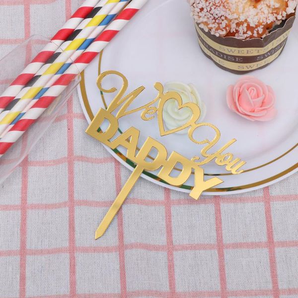 other festive & party supplies 2pcs we love daddy acrylic cake er creative cupcake picks decoration (golden)
other festive & party supplies 2pcs we love daddy acrylic cake er creative cupcake picks decoration (golden)