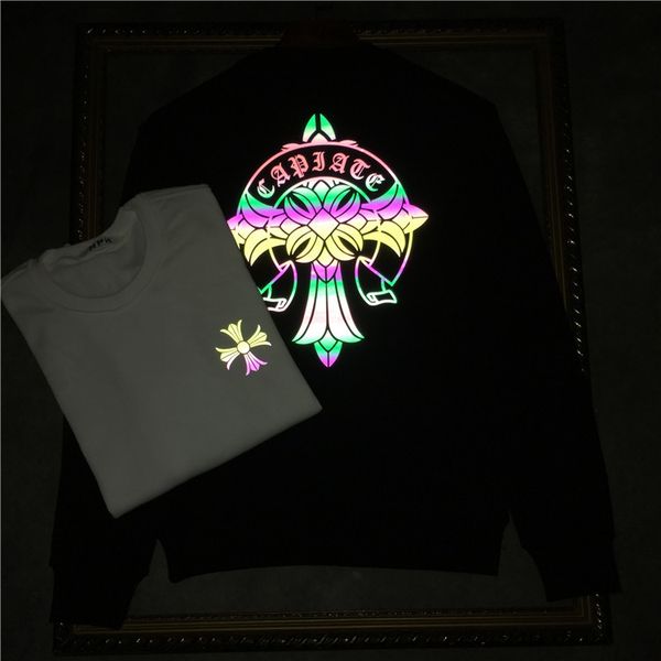 2021 autumn winter tide brand new 3m reflective cross pattern sweater men's and women's pure cotton thin perso, White;black
2021 autumn winter tide brand new 3m reflective cross pattern sweater men's and women's pure cotton thin perso, White;black