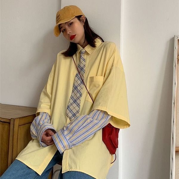 women's blouses & shirts long sleeve t-shirt, loose shirt style korean pimp bf harajuku, unique street punk, holiday, spring 2021, White
women's blouses & shirts long sleeve t-shirt, loose shirt style korean pimp bf harajuku, unique street punk, holiday, spring 2021, White