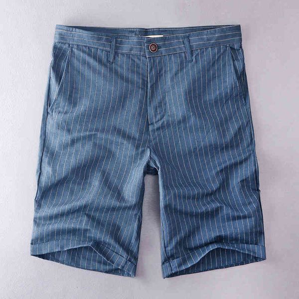 men's shorts linen striped summer loose casual beach men blue stripes fashion short male clothing bermuda 38 t3so, White;black
men's shorts linen striped summer loose casual beach men blue stripes fashion short male clothing bermuda 38 t3so, White;black
