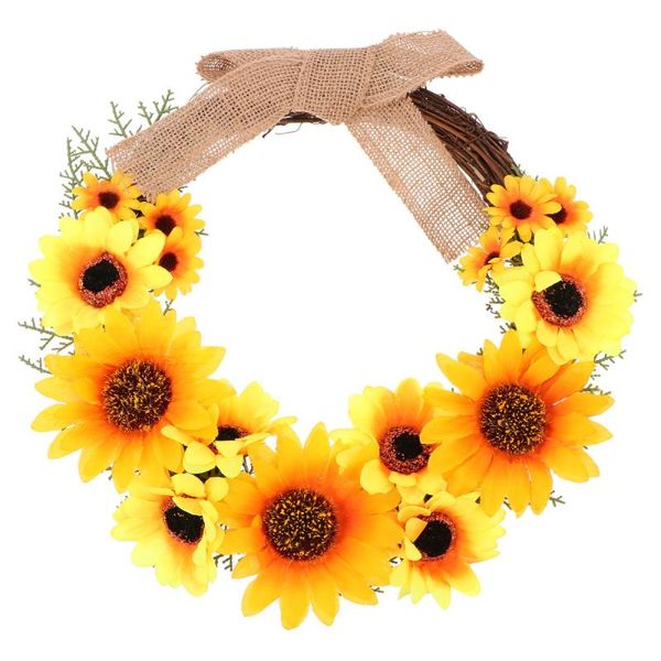 decorative flowers & wreaths 1pc artificial sunflower garland simulation wreath pendant hanging ornament
decorative flowers & wreaths 1pc artificial sunflower garland simulation wreath pendant hanging ornament
