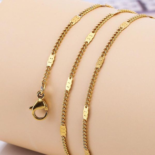 pendant necklaces gold chains necklace for women stainless steel link woman's slim lobster clasp adjustable clavicle chain female colla, Silver
pendant necklaces gold chains necklace for women stainless steel link woman's slim lobster clasp adjustable clavicle chain female colla, Silver