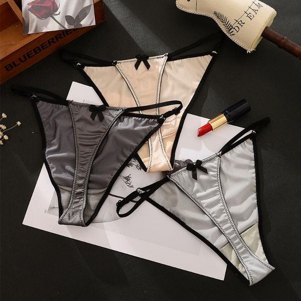 satin panties bowknot decor g-string thongs thin belt female underwear low waist seamless briefs underpants women's, Black;pink
satin panties bowknot decor g-string thongs thin belt female underwear low waist seamless briefs underpants women's, Black;pink