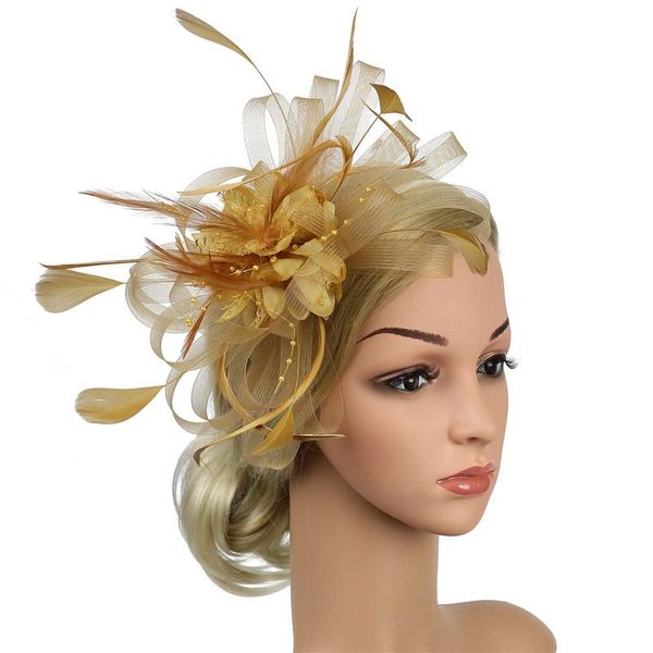 feather hair pins headdress wedding party bridal tiara women fascinators clip ladies accessory head band clips & barrettes, Golden;silver
feather hair pins headdress wedding party bridal tiara women fascinators clip ladies accessory head band clips & barrettes, Golden;silver