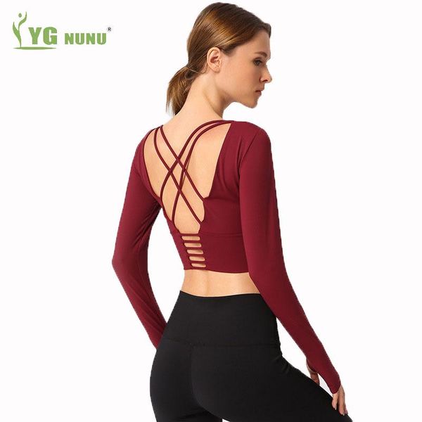 yoga outfits beautiful back crop women long-sleeved sport shirt with navel exposed high-elastic tight-fitting fitness clothes, White;red
yoga outfits beautiful back crop women long-sleeved sport shirt with navel exposed high-elastic tight-fitting fitness clothes, White;red