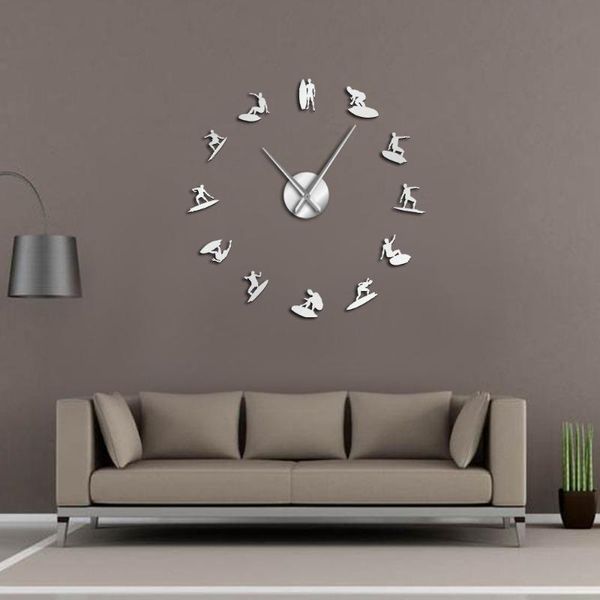 wall clocks surfing silhouettes art mirror stickers diy large clock water sport wakeboarding surfers home decor modern
wall clocks surfing silhouettes art mirror stickers diy large clock water sport wakeboarding surfers home decor modern