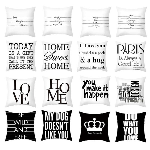 cushion/decorative pillow letter love cushion cover polyester black and white case home party sofa bed nordic decorative almohada
cushion/decorative pillow letter love cushion cover polyester black and white case home party sofa bed nordic decorative almohada