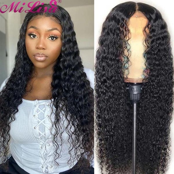 lace wigs deep wave closure wig brazilian for black women 150 180 density 4x4 mi lisa curly human hair, Black;brown
lace wigs deep wave closure wig brazilian for black women 150 180 density 4x4 mi lisa curly human hair, Black;brown
