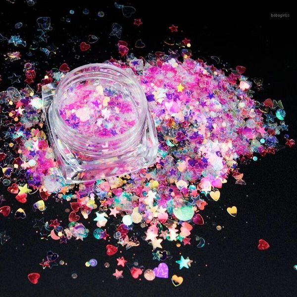 8pots chunky glitter star heart sequins iridescent flakes |holographic rainbow confetti | aurora borealis (set 8)1, Silver;gold
8pots chunky glitter star heart sequins iridescent flakes |holographic rainbow confetti | aurora borealis (set 8)1, Silver;gold