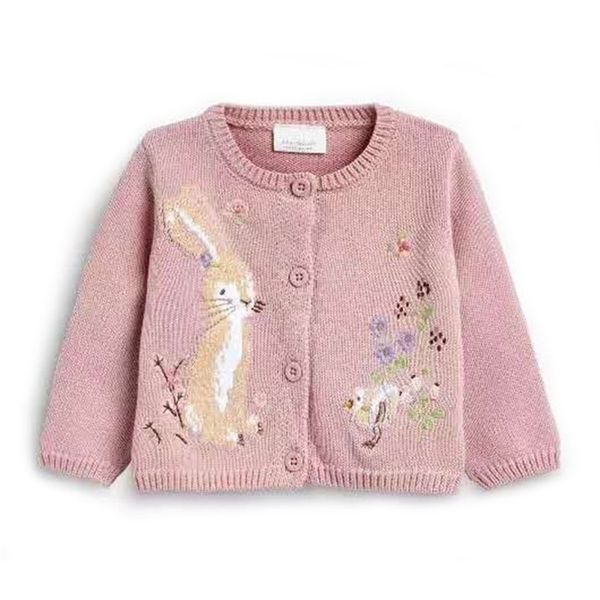 baby girls cotton knitted cardigan pink color cartoon rabbit embroidery spring autumn sweater kids outerwear 211104, Blue
baby girls cotton knitted cardigan pink color cartoon rabbit embroidery spring autumn sweater kids outerwear 211104, Blue