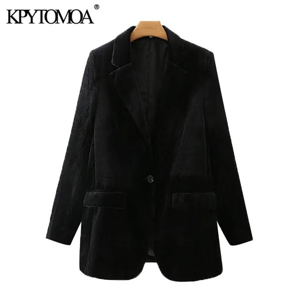 women fashion office wear velvet blazers coat long sleeve pockets female outerwear chic 210420, White;black
women fashion office wear velvet blazers coat long sleeve pockets female outerwear chic 210420, White;black