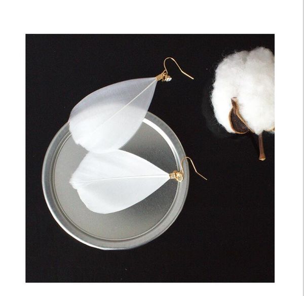 dangle & chandelier japan south korea silver feather shiny zircon retro women's earrings exaggerated personality
dangle & chandelier japan south korea silver feather shiny zircon retro women's earrings exaggerated personality
