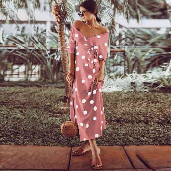 casual dresses women off shoulder dress summer polka dot print short sleeve loose boho plus size female long vestidos vixj, Black;gray
casual dresses women off shoulder dress summer polka dot print short sleeve loose boho plus size female long vestidos vixj, Black;gray