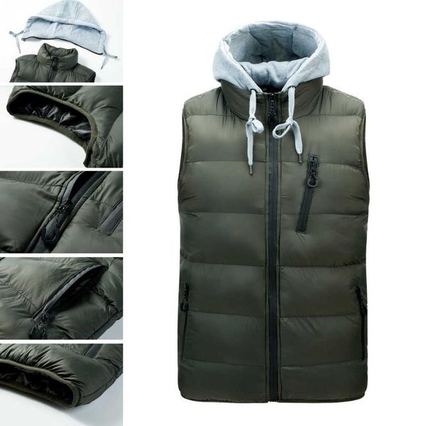 men's vests eu size mens jackets sleeveless vest winter warm down homme casual thicken waistcoat chalecos para hombre, Black;white
men's vests eu size mens jackets sleeveless vest winter warm down homme casual thicken waistcoat chalecos para hombre, Black;white