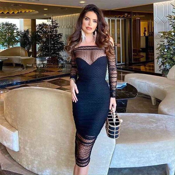 elegant women bandage dress summer autumn black mesh long sleeve party dresses bodycon celebrity 210515, Black;gray
elegant women bandage dress summer autumn black mesh long sleeve party dresses bodycon celebrity 210515, Black;gray
