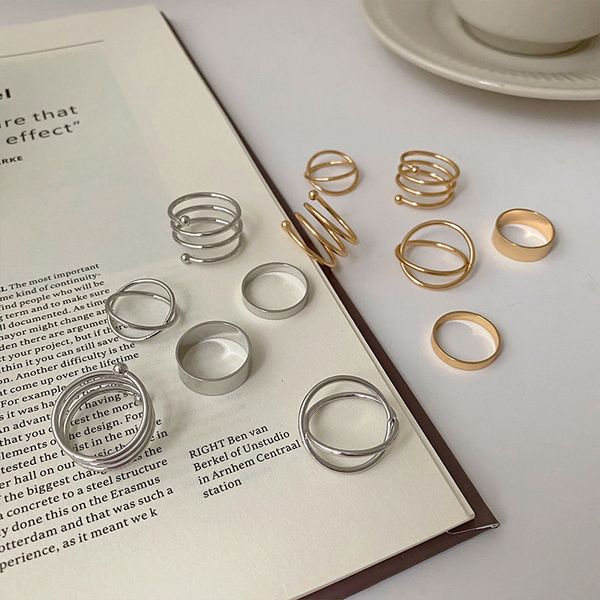 korean combination set ring, women's fashion, personality and niche design, Silver
korean combination set ring, women's fashion, personality and niche design, Silver