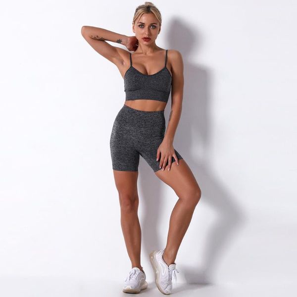 sling bra shorts suit sports women's fitness yoga clothes seamless sportswear gym crop high waist leggings outfit
sling bra shorts suit sports women's fitness yoga clothes seamless sportswear gym crop high waist leggings outfit