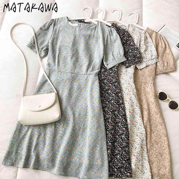 matakawa sweet puff sleeve dress female summer korean robe femme slim waist vintage floral vestido feminino 210513, Black;gray
matakawa sweet puff sleeve dress female summer korean robe femme slim waist vintage floral vestido feminino 210513, Black;gray