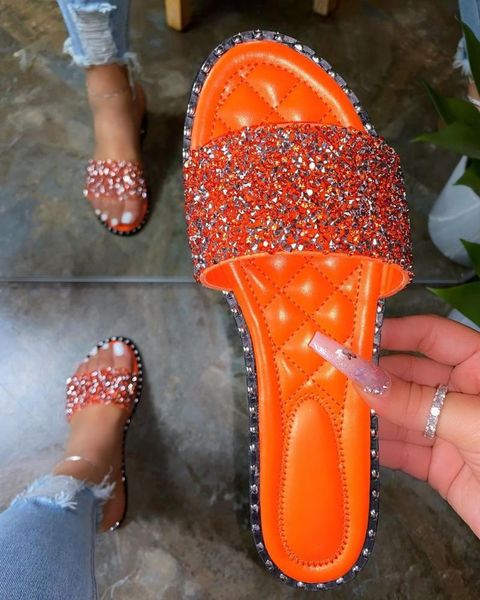 slippers women crystal ladies bling flats female fashion outdoor beach shoes footwear summer slides plus size 35-43, Black
slippers women crystal ladies bling flats female fashion outdoor beach shoes footwear summer slides plus size 35-43, Black