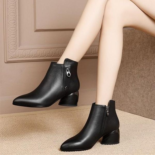 boots cresfimix women fashion brown pu leather side zip comfort ankle female classic office winter a6463, Black
boots cresfimix women fashion brown pu leather side zip comfort ankle female classic office winter a6463, Black