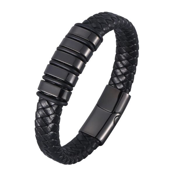 punk men jewelry black braided leather bracelet stainless steel magnetic clasp fashion charm bangles gift bb0981 bracelets, Golden;silver
punk men jewelry black braided leather bracelet stainless steel magnetic clasp fashion charm bangles gift bb0981 bracelets, Golden;silver