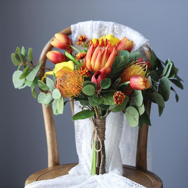 decorative flowers & wreaths nordic autumn colorsbouquet floral set holding fake home decoration el office artificial deco
decorative flowers & wreaths nordic autumn colorsbouquet floral set holding fake home decoration el office artificial deco