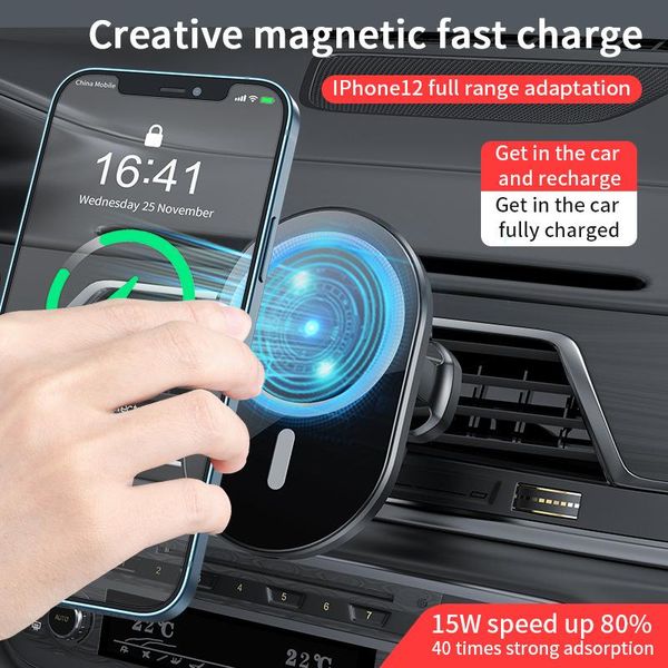 cell phone mounts & holders car air vent mount 15w magnetic wireless charger magnet adsorbable holder for 12 pro max mini charging
cell phone mounts & holders car air vent mount 15w magnetic wireless charger magnet adsorbable holder for 12 pro max mini charging