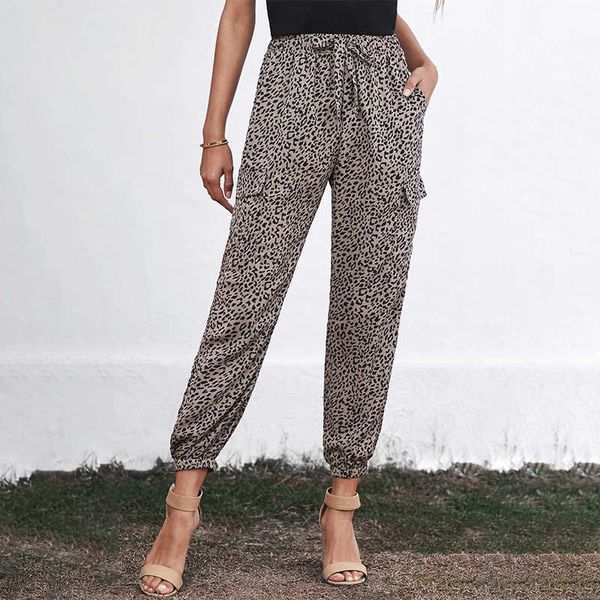 shiying leopard print casual pants women's autumn tether belt and nine point leggings 77172, Blue
shiying leopard print casual pants women's autumn tether belt and nine point leggings 77172, Blue