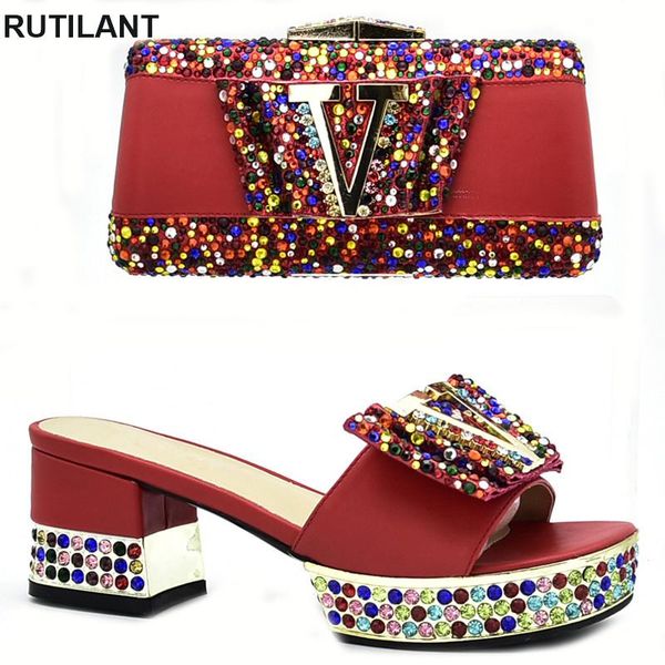 dress shoes latest red color african women party italian shoe with matching bag for ladies and set decorated rhinestone, Black
dress shoes latest red color african women party italian shoe with matching bag for ladies and set decorated rhinestone, Black