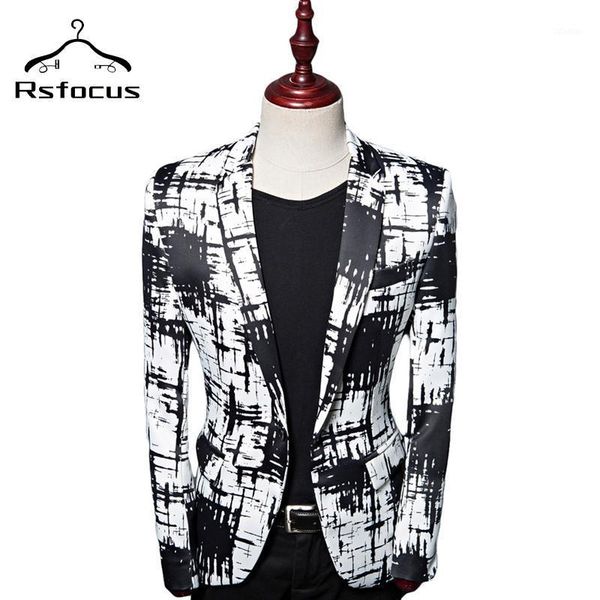 rsfocus fashion printed ink style casual blazer jacket plus size for men black white prom party stage hommes veste xz203 men's suits &, White;black
rsfocus fashion printed ink style casual blazer jacket plus size for men black white prom party stage hommes veste xz203 men's suits &, White;black