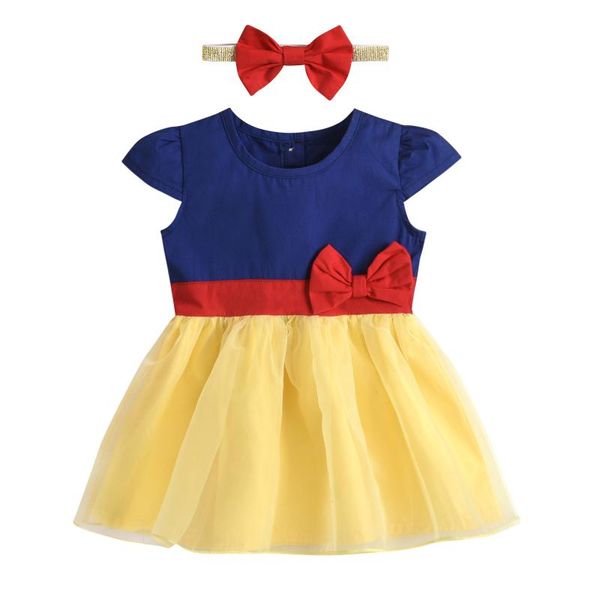 girl's dresses baby girls two-piece clothes set, blue round collar short sleeve yarn dress and headdress, Red;yellow
girl's dresses baby girls two-piece clothes set, blue round collar short sleeve yarn dress and headdress, Red;yellow