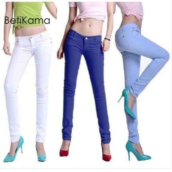 betikama summer thin denim candy color women's ny low waist woman push up jeans pencil pants femme, Blue
betikama summer thin denim candy color women's ny low waist woman push up jeans pencil pants femme, Blue