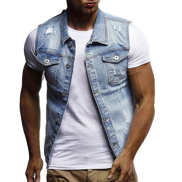 men's vests 2021 men slim fit sleeveless jeans jacket summer fashion classic denim vest black turn-down collar waistcoat, Black;white
men's vests 2021 men slim fit sleeveless jeans jacket summer fashion classic denim vest black turn-down collar waistcoat, Black;white