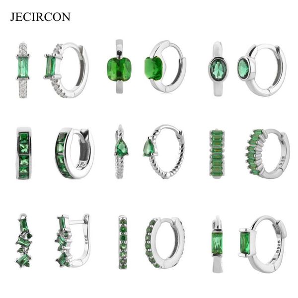 hoop & huggie jecircon 925 sterling silver circle earrings for women minimalist geometric green color zircon luxury jewelry 2021, Golden;silver
hoop & huggie jecircon 925 sterling silver circle earrings for women minimalist geometric green color zircon luxury jewelry 2021, Golden;silver