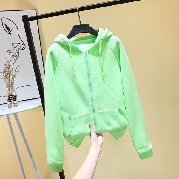women's hoodies & sweatshirts hooded loose zipper sports solid color jacket 2021 autumn warm winter, ins girl student plus velvet padde, Black
women's hoodies & sweatshirts hooded loose zipper sports solid color jacket 2021 autumn warm winter, ins girl student plus velvet padde, Black