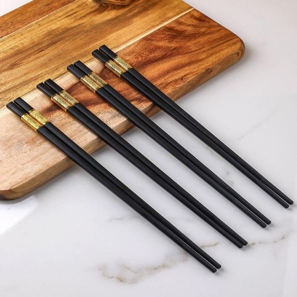 chopsticks 10 pair set chinese style tableware stick alloy utensils sushi sticks non-slip household kitchen tool
chopsticks 10 pair set chinese style tableware stick alloy utensils sushi sticks non-slip household kitchen tool