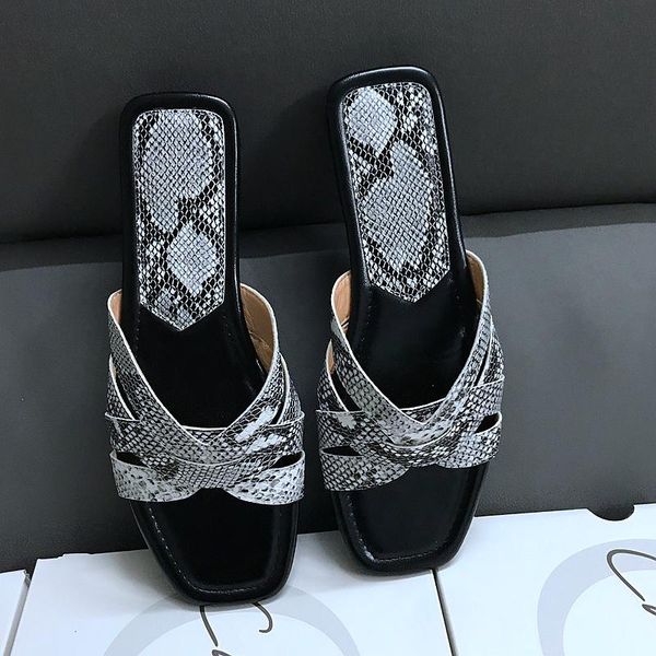 shoes woman 2021 rubber slippers shale female beach luxury slides snakeskin square toe flat soft sabot designer bonded leather f, Black
shoes woman 2021 rubber slippers shale female beach luxury slides snakeskin square toe flat soft sabot designer bonded leather f, Black