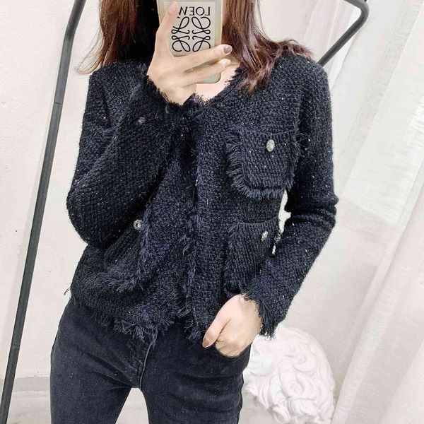 women's jackets small fragrance of vintage cardigan mesh tassel chelizi 8x4g, Black;brown
women's jackets small fragrance of vintage cardigan mesh tassel chelizi 8x4g, Black;brown