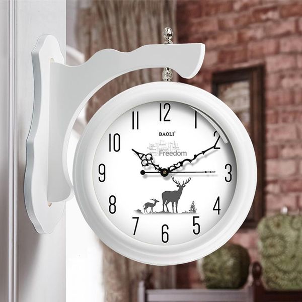 wall clocks luxury vintage modern design decorative bathroom double sided clock metal horloge murale home decor jj60wc
wall clocks luxury vintage modern design decorative bathroom double sided clock metal horloge murale home decor jj60wc