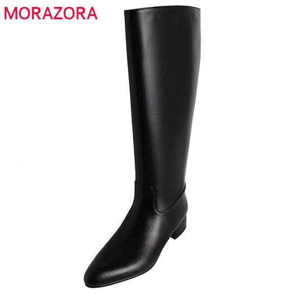 boots morazora fashion shoes women pointed toe western autumn winter casual genuine leather knee high woman, Black
boots morazora fashion shoes women pointed toe western autumn winter casual genuine leather knee high woman, Black