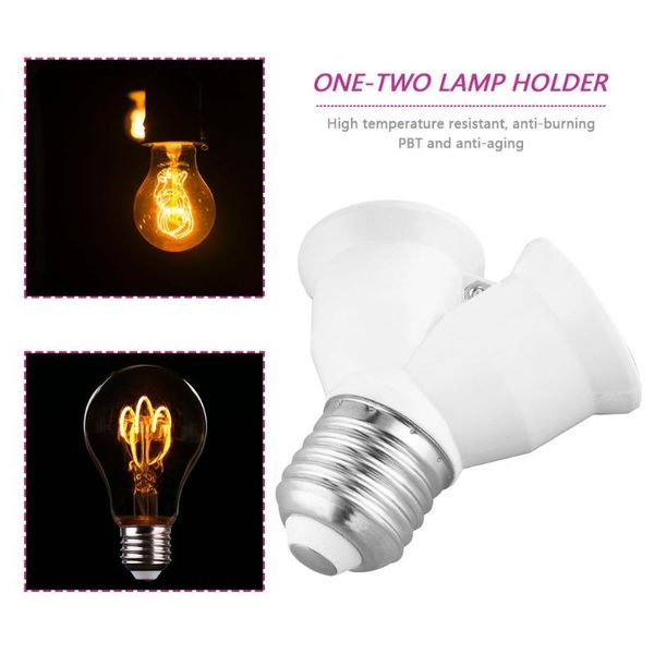 lamp holders & bases e27 to one-divided-two light bulb base y shape splitter holder adapter converter
lamp holders & bases e27 to one-divided-two light bulb base y shape splitter holder adapter converter
