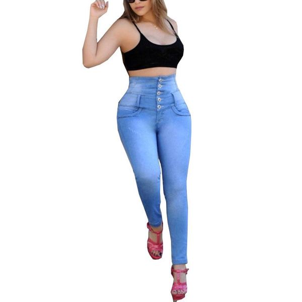 listing women's autumn elastic high waist casual straight row buckle jeans solid color female pencil pants ok611, Blue
listing women's autumn elastic high waist casual straight row buckle jeans solid color female pencil pants ok611, Blue