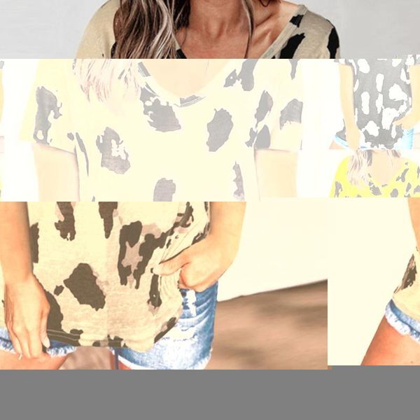 leopard v neck t shirts woman short sleeve loose t-shirt women casual soft tee female harajuku mujer camisetas women's, White
leopard v neck t shirts woman short sleeve loose t-shirt women casual soft tee female harajuku mujer camisetas women's, White