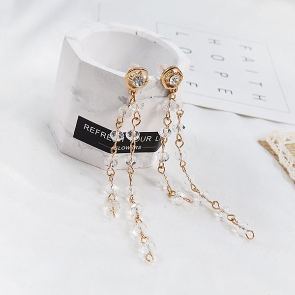 dangle & chandelier elegant long tassel earrings for women with simple and fashionable personality crystal diamonds shape, Silver
dangle & chandelier elegant long tassel earrings for women with simple and fashionable personality crystal diamonds shape, Silver