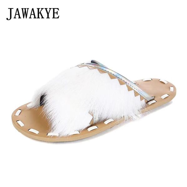 slippers white yellow mink hair fur women summer flats ladies loafers flip flops fluffy comfy open toe shoes, Black
slippers white yellow mink hair fur women summer flats ladies loafers flip flops fluffy comfy open toe shoes, Black