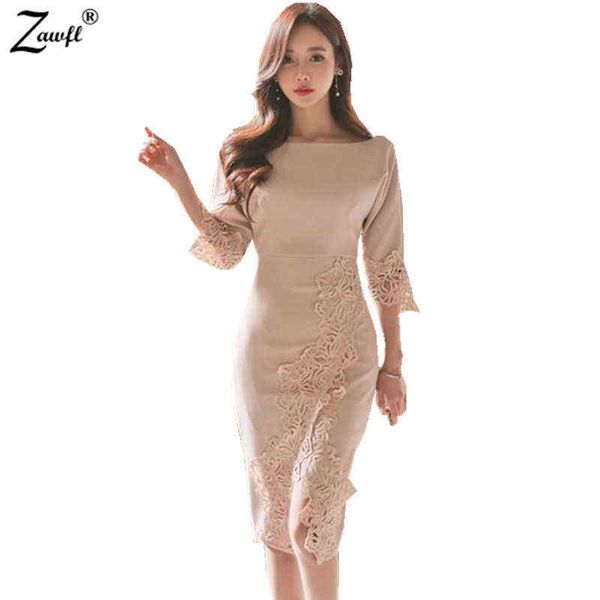 zawfl women flare sleeve lace dresses 2021 elegant female office knee package hip casual dress party dress vestido y1204, Black;gray
zawfl women flare sleeve lace dresses 2021 elegant female office knee package hip casual dress party dress vestido y1204, Black;gray