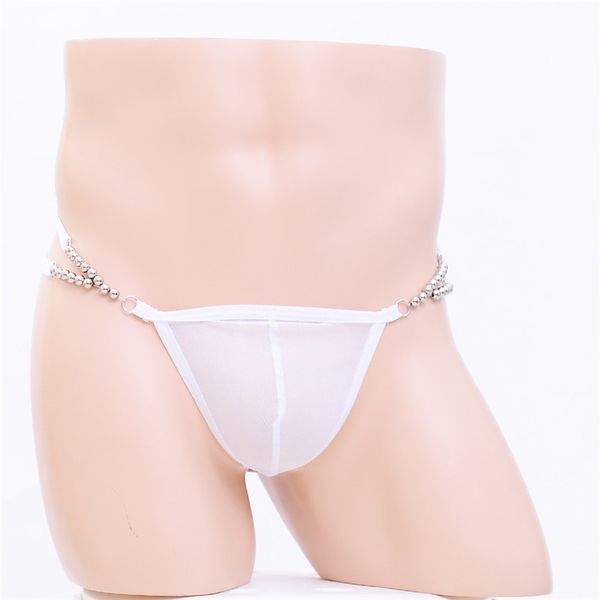 men's underpants professional fun thong gladiator translucent, Black;white