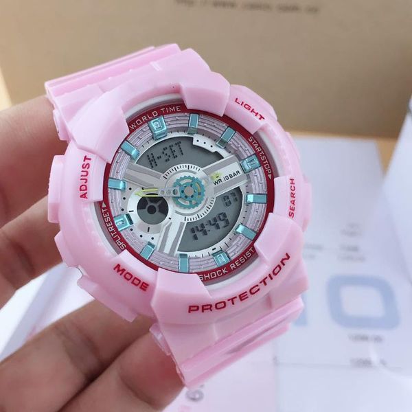wristwatches leisure sports watch female g110 led electronic dual display hands-on lift light baby multifunction male, Slivery;brown
wristwatches leisure sports watch female g110 led electronic dual display hands-on lift light baby multifunction male, Slivery;brown