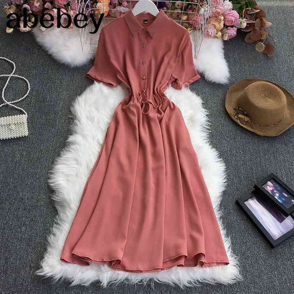 summer temperament turn-down collar short sleeve dress high waist pleated single breasted mid-length a-line dress 210715, Black;gray
summer temperament turn-down collar short sleeve dress high waist pleated single breasted mid-length a-line dress 210715, Black;gray